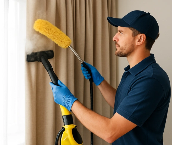 Trusted blind cleaning technician Matty Curtain Cleaning waterford QLD