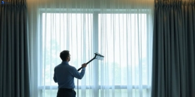 Commercial curtain steam cleaning service waterford hotels offices