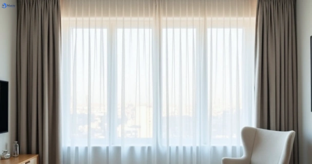 Freshly steam cleaned curtains in waterford QLD