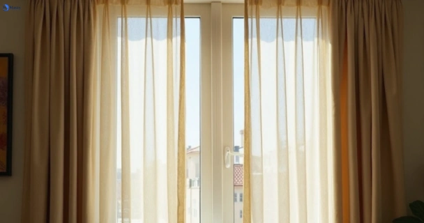 Dusty and dull curtains in waterford before steam cleaning